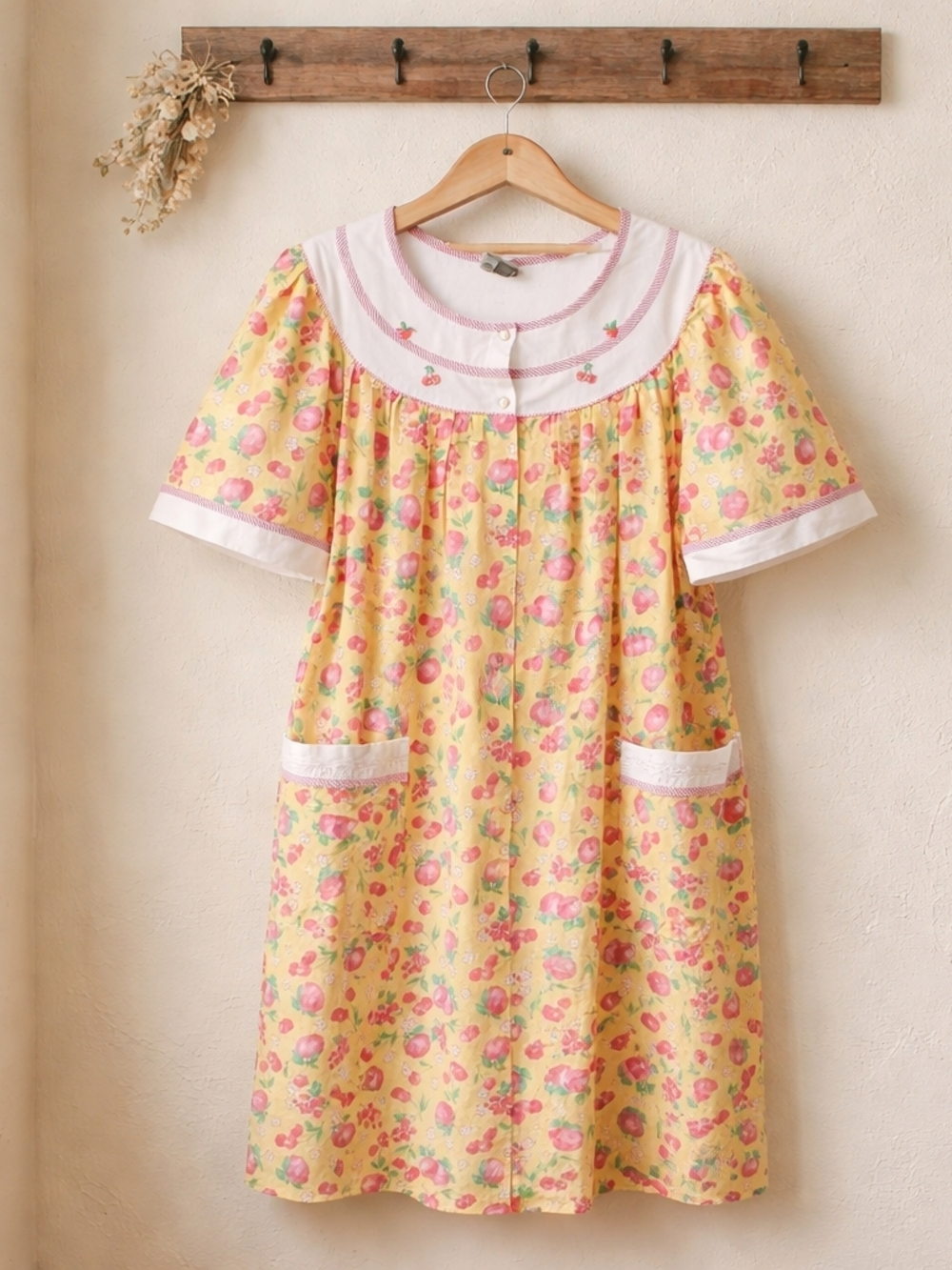 Bobbie Brooks White Top with Pink Striped Trim